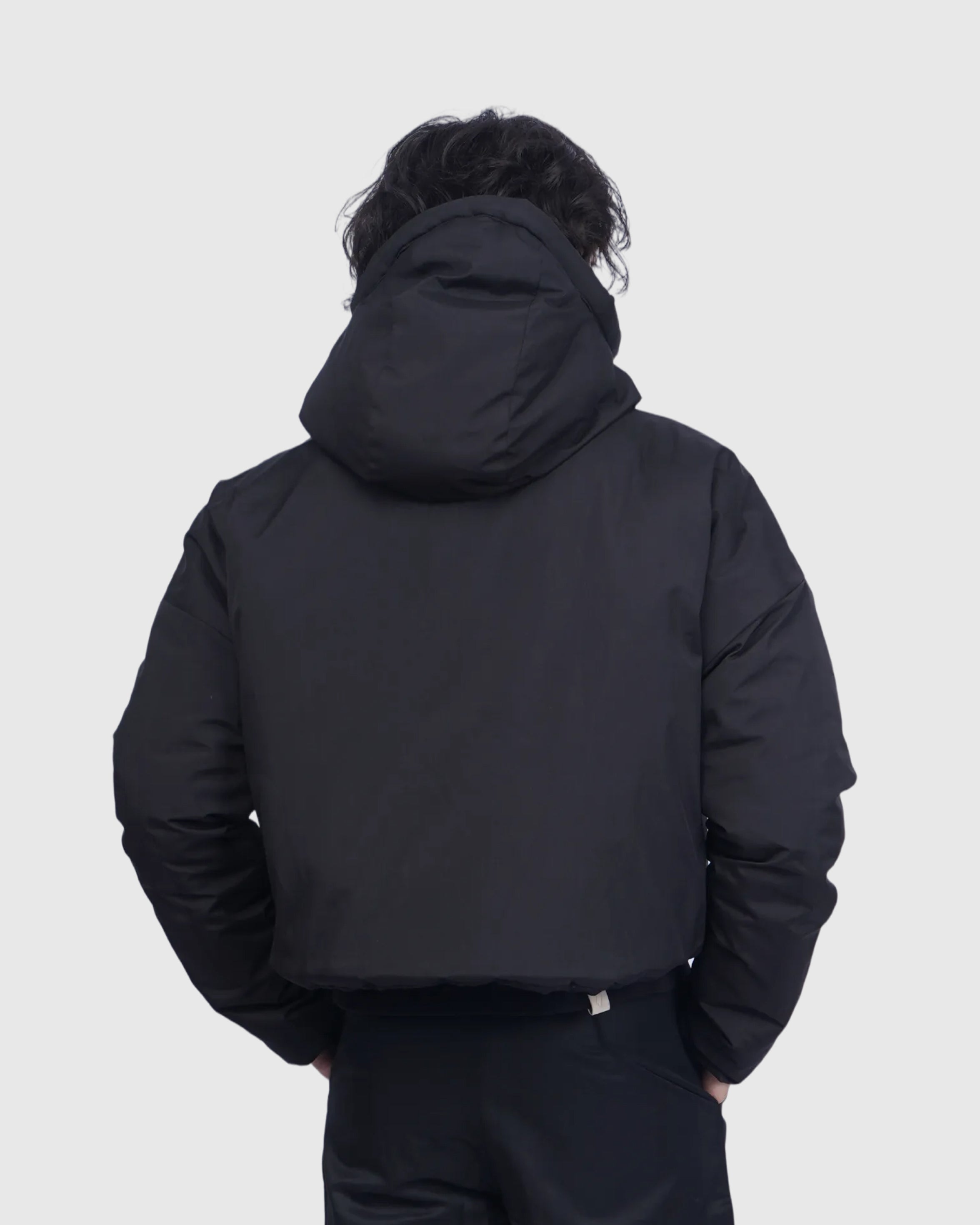 Eskimo Crop Puffer - Just Black