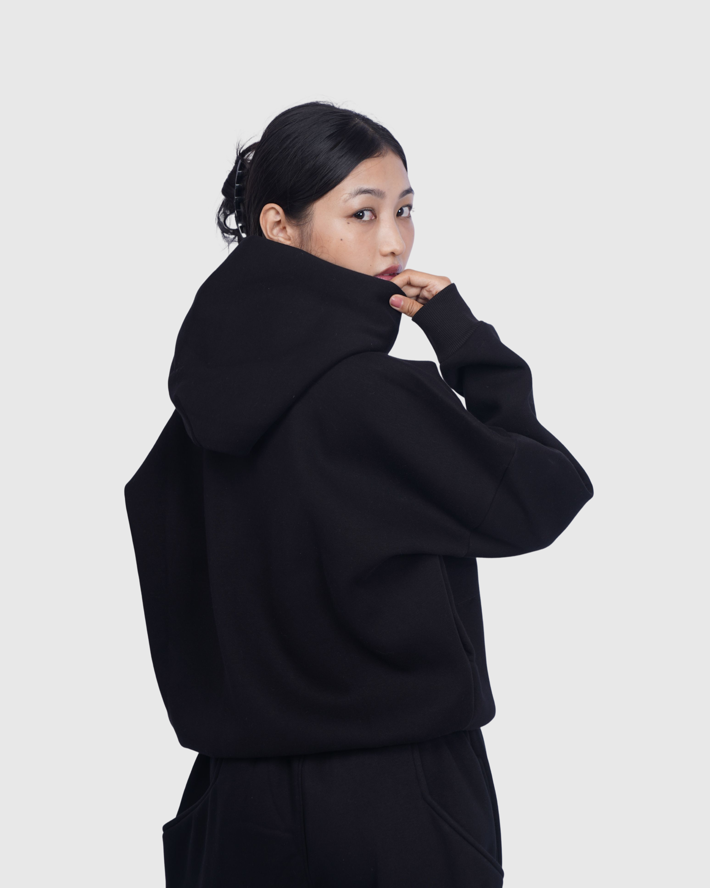 Midnight Black Classic Hoodie V2
