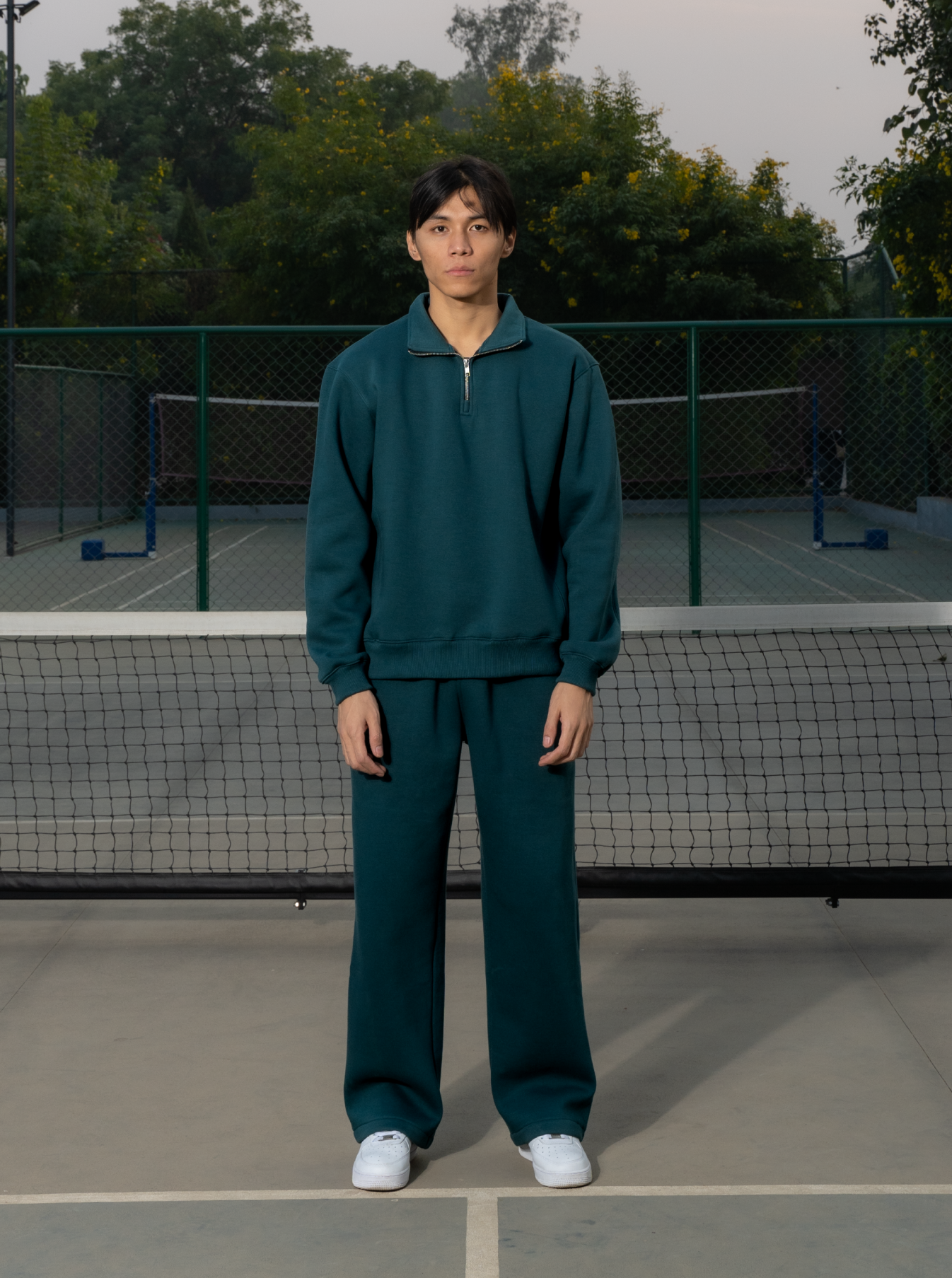 Moss Green Quarter Zipper V1