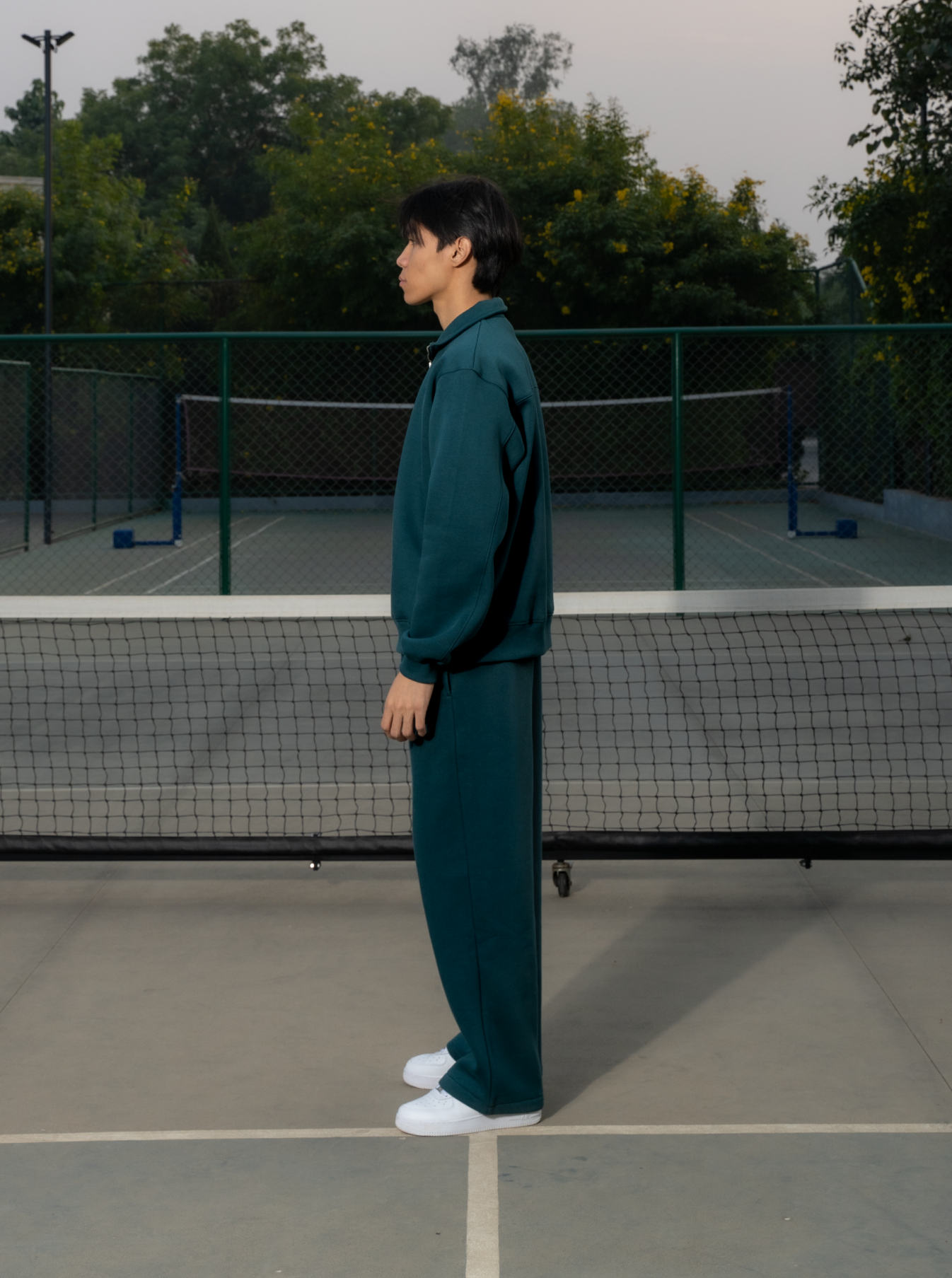 Moss Green Quarter Zipper V1