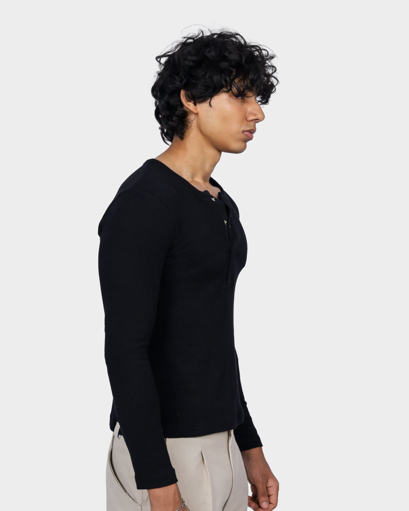 Henley Tee - Black