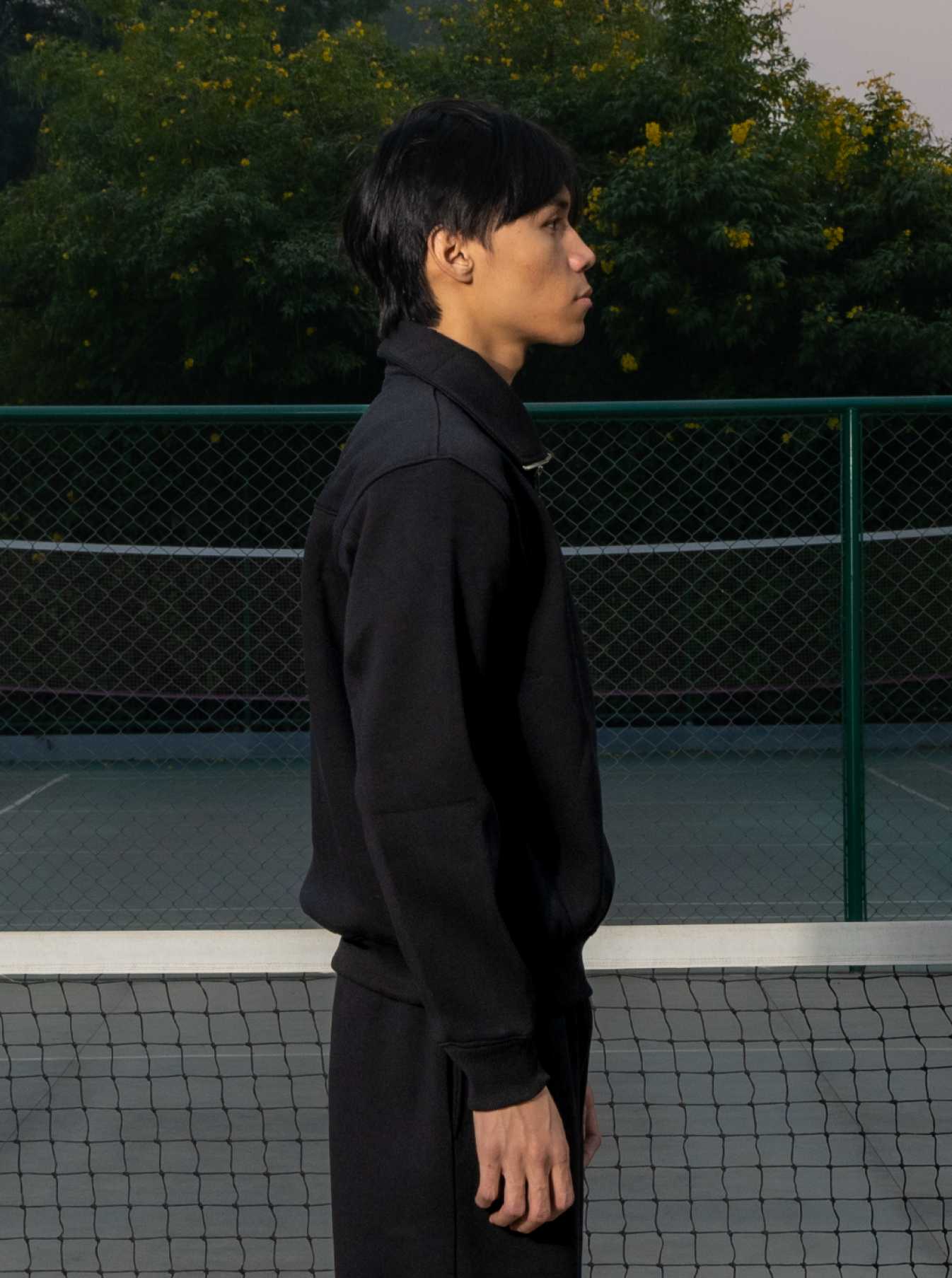 Quarter Zipper Light Sweatshirt V1