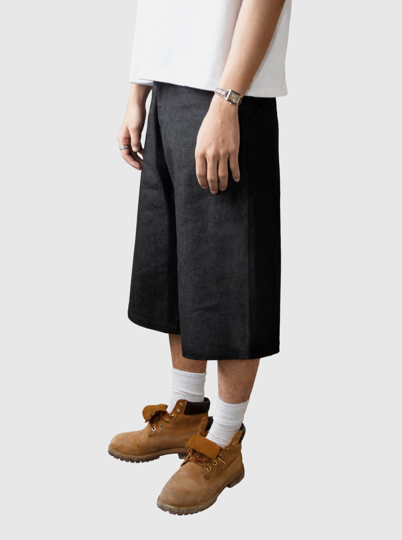 Denim Jorts - Black