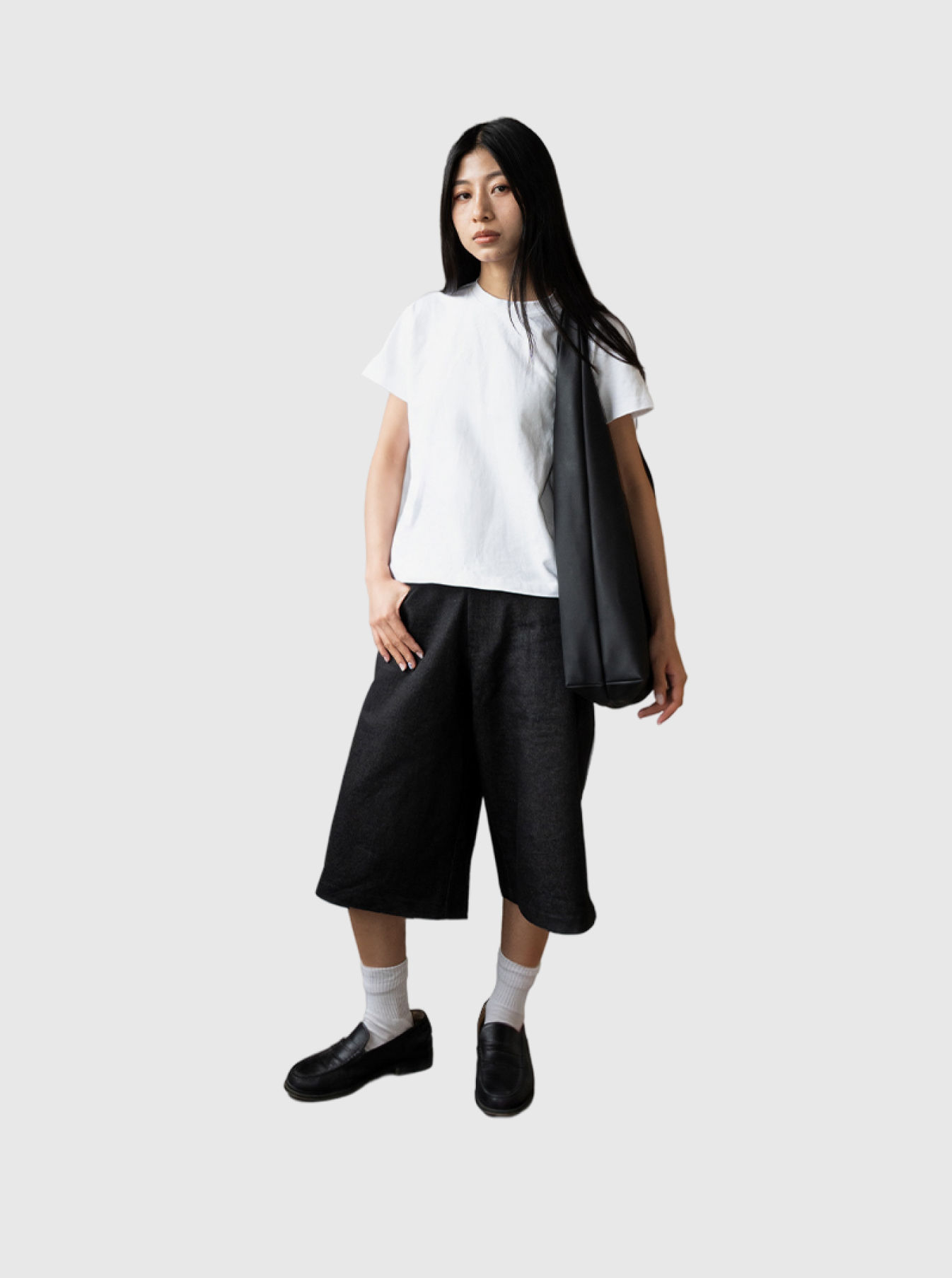 Denim Jorts - Black