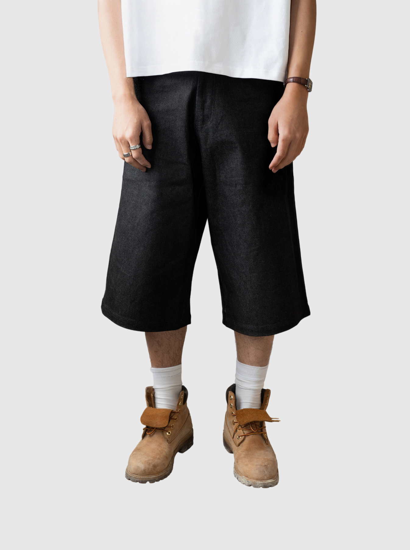 Denim Jorts - Black