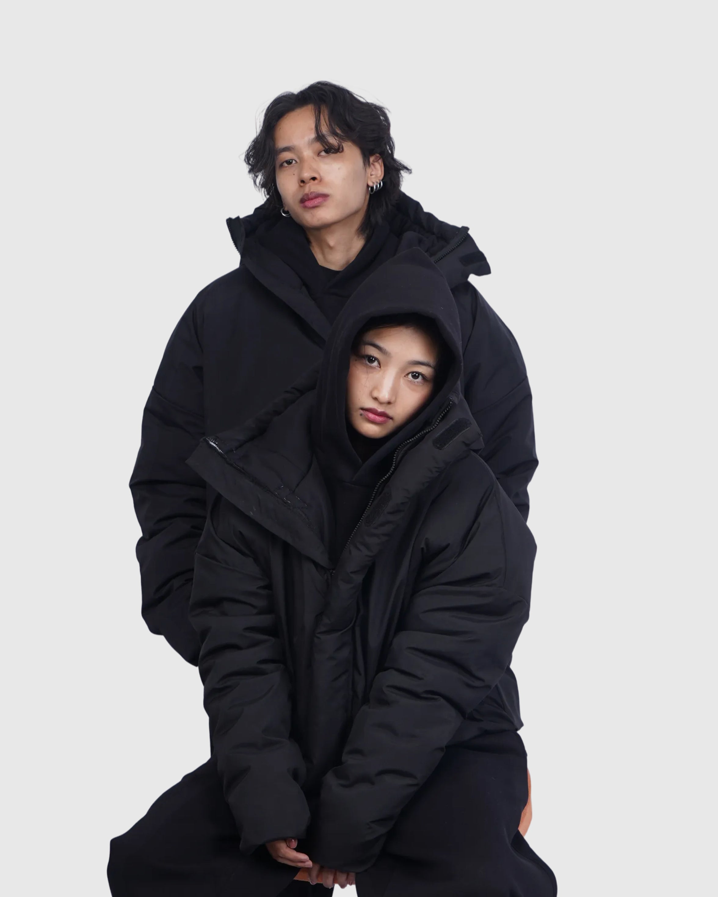 Eskimo Crop Puffer - Just Black