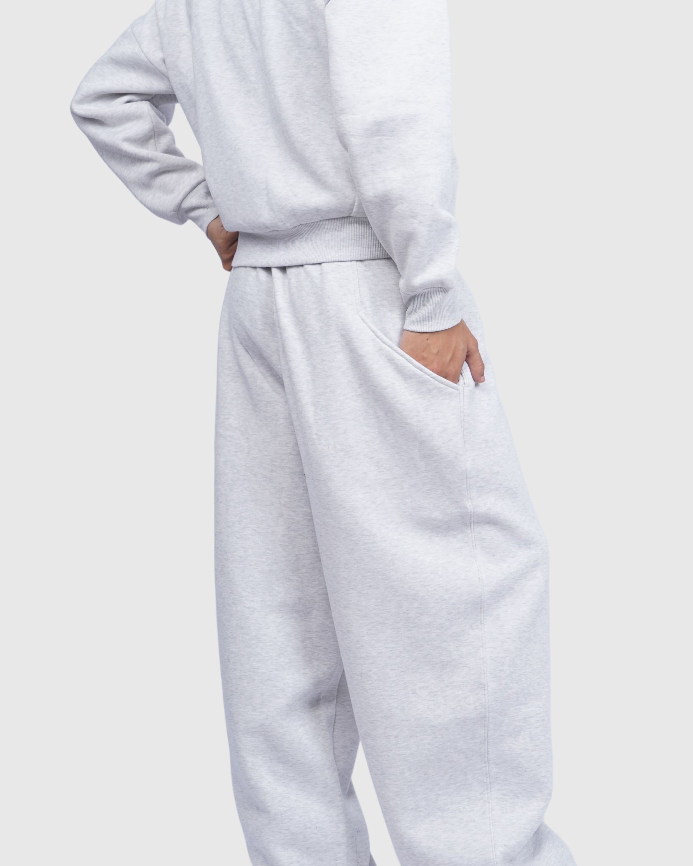 Moon Grey Double Zipper V2 / Co-Ord