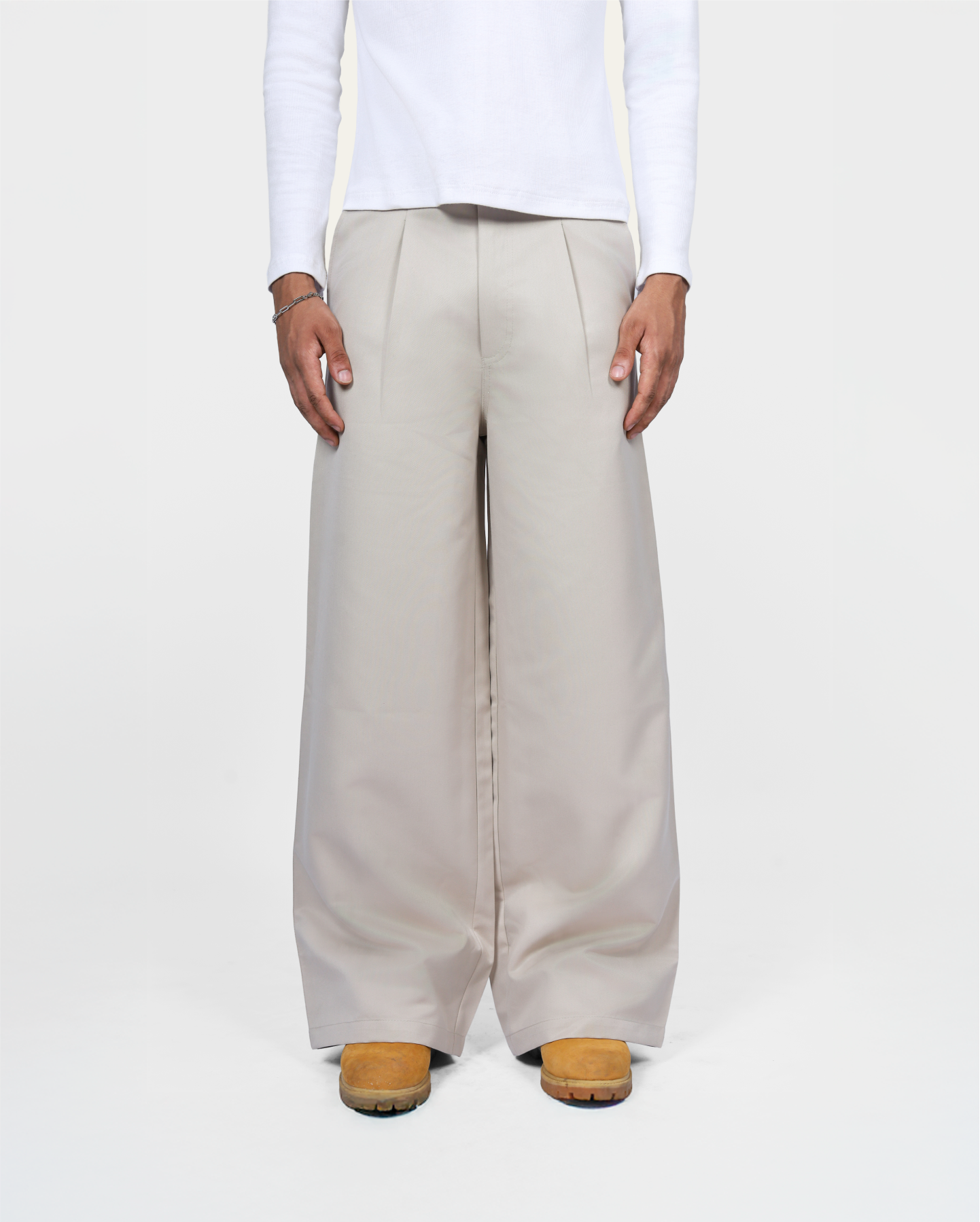 High Waist Tokio Pants - Beige
