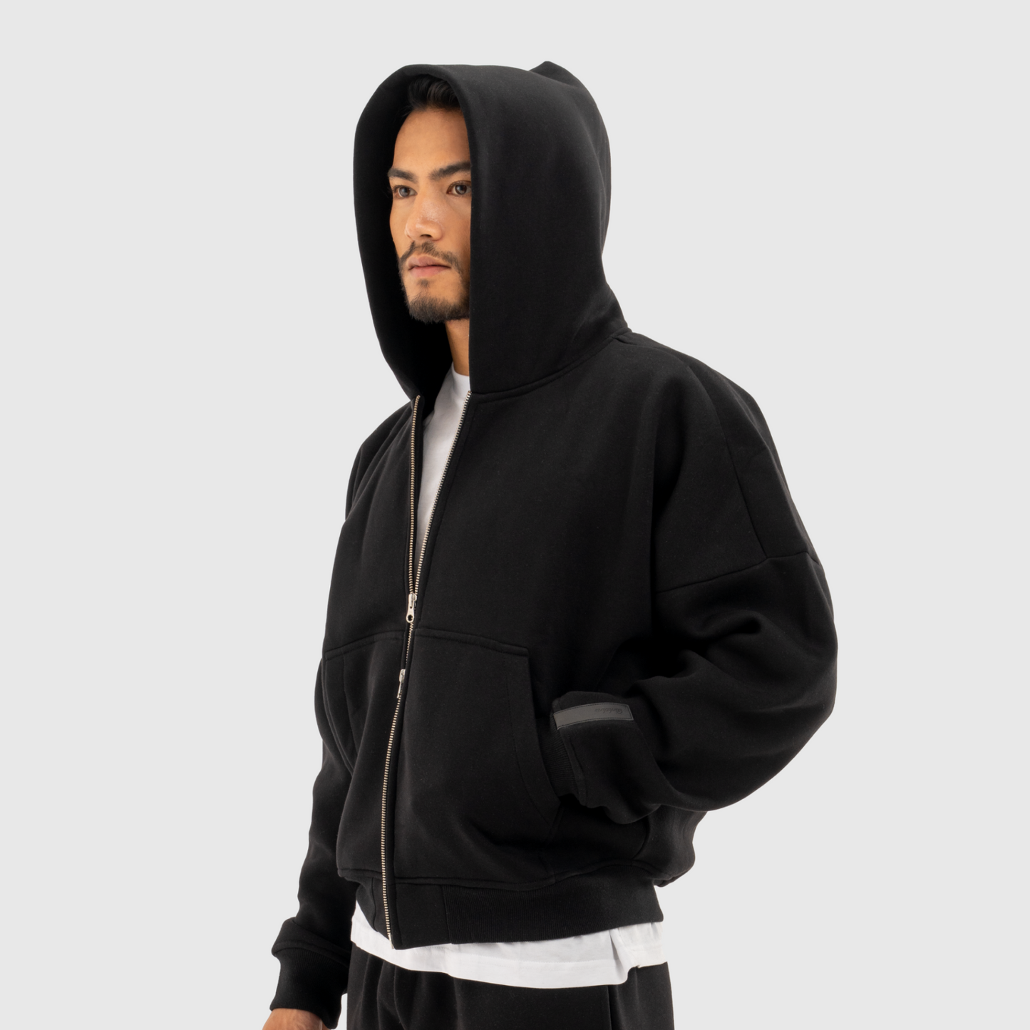 Double Zippered Light Hoodie