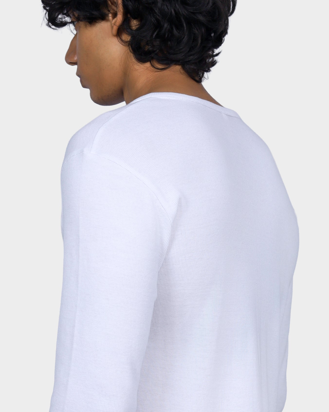 Henley Tee - White