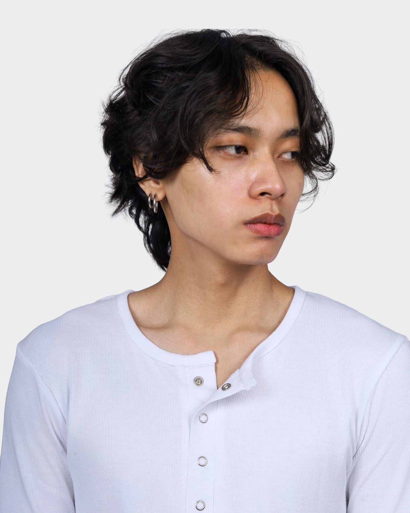 Henley Tee - White