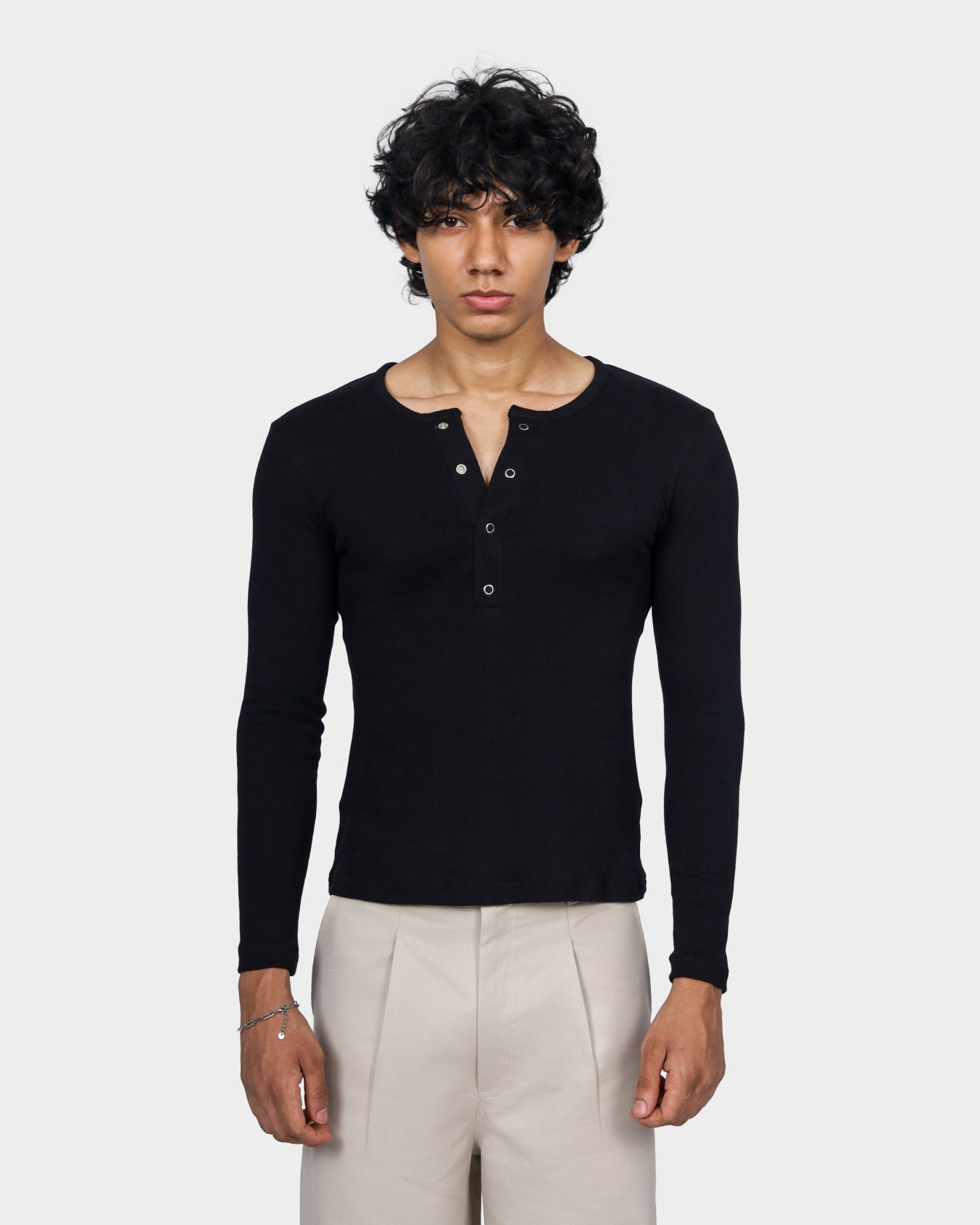 Henley Tee - Black