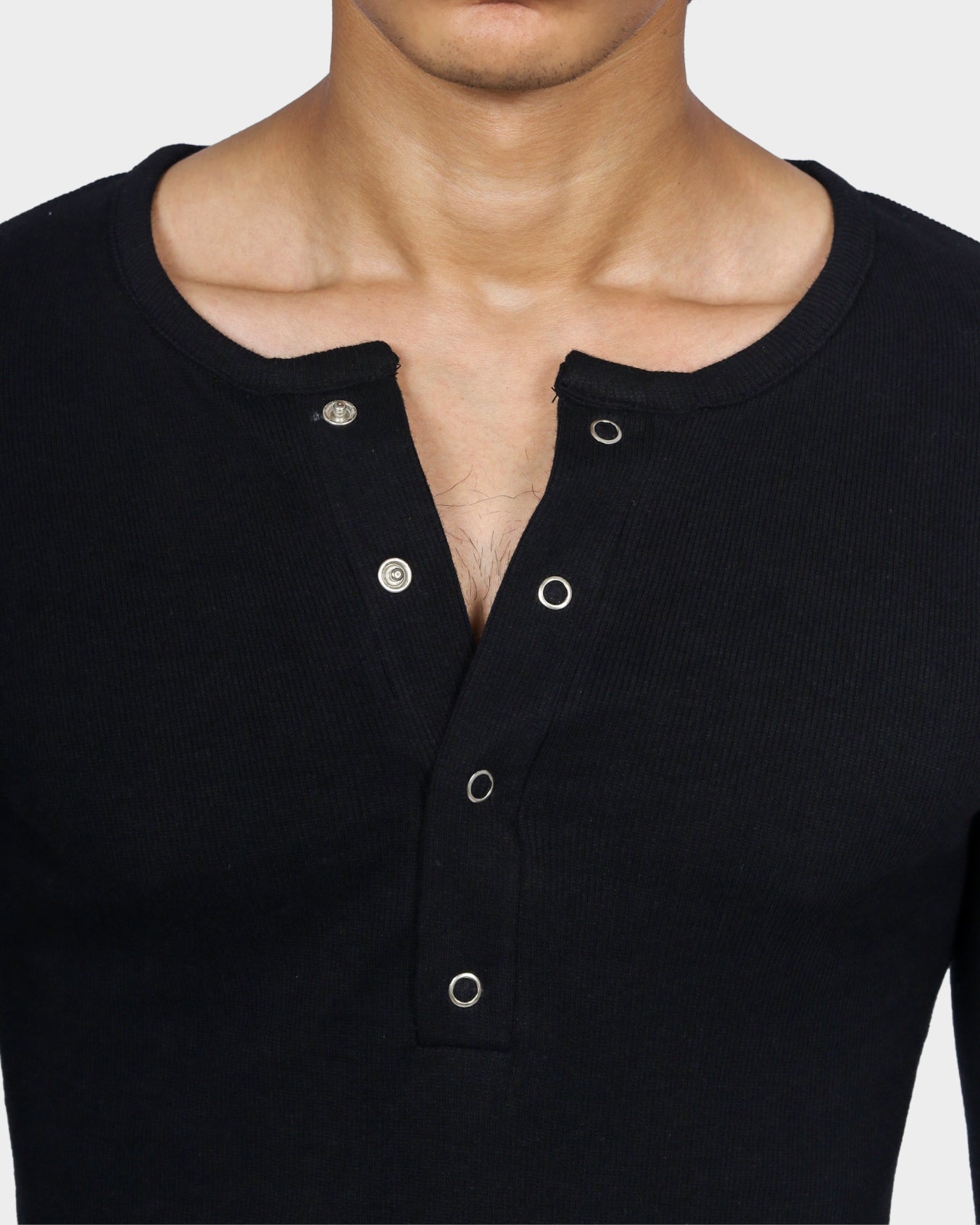 Henley Tee - Black
