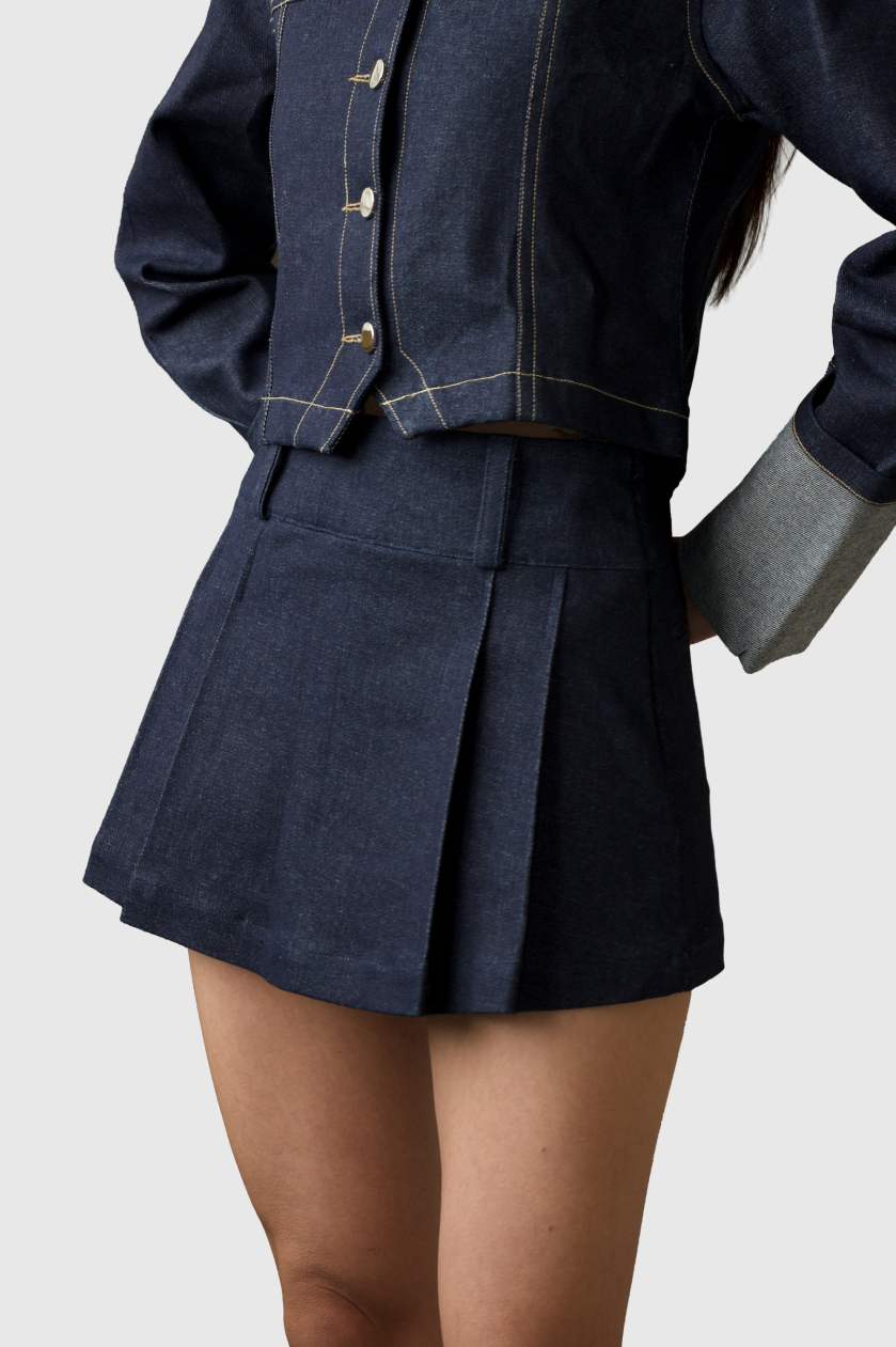 Denim Skort - Blue