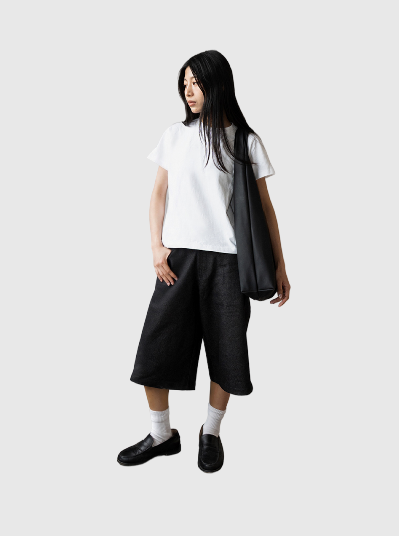 Denim Jorts - Black