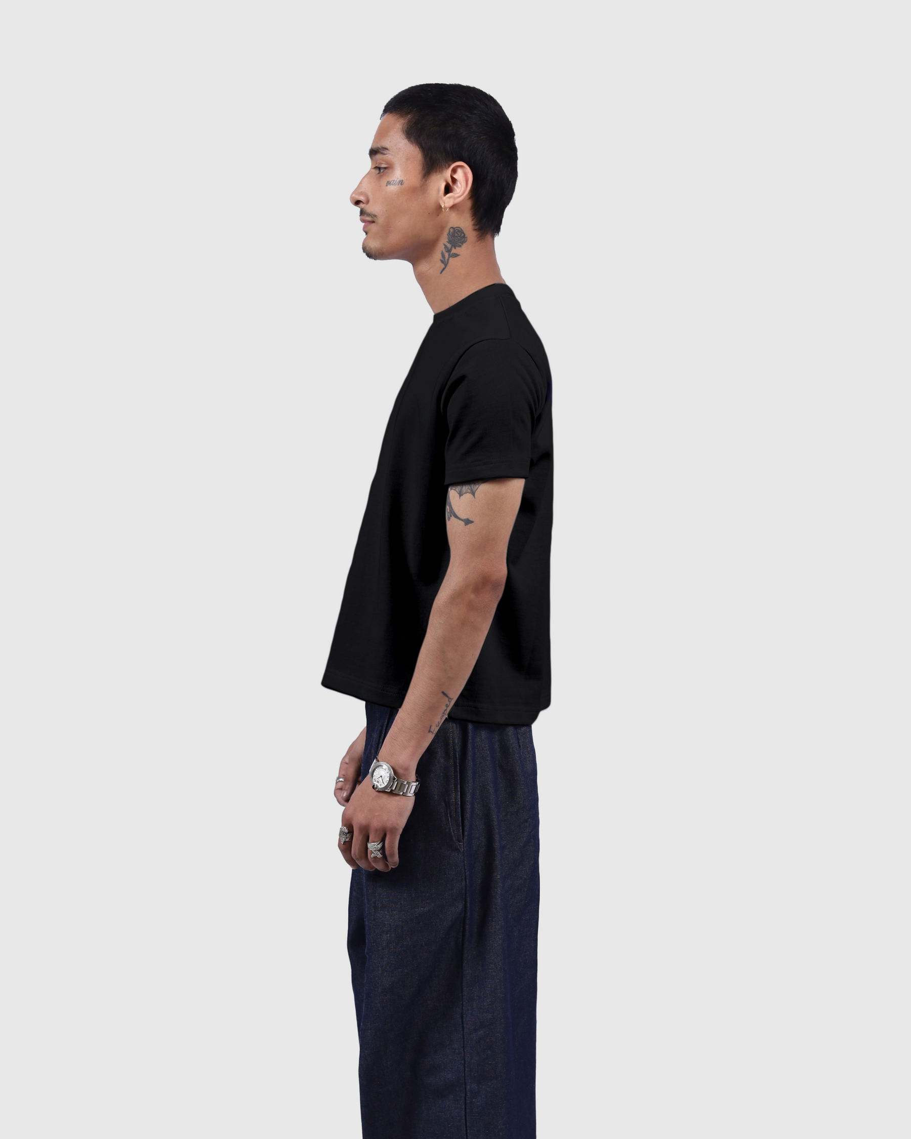 KK_LS TEE/NOTHING IMP / BLK